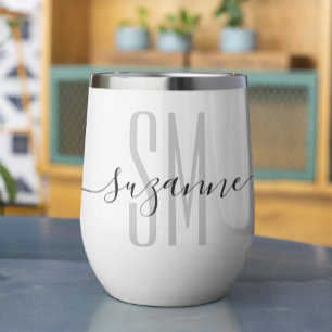 Élégant Nom simple de monogramme Personnalisé