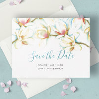 Elegant Non-Photo Watercolor Floral Save the Date