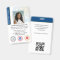 Elegant Notary Signing Agent ID Badge Logo Navy