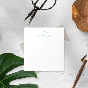 Elegant Note Pad With Name And Initial
