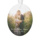 Élégant Notre Premier Noël Marié Photo Nouveau mar