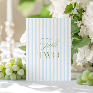 Élégant numéro de table de mariage vert sauge et b