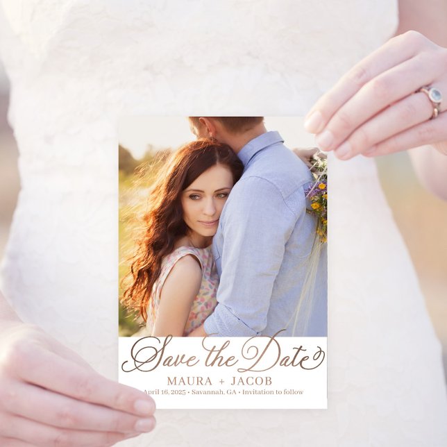 Elegant Nuptial Save The Date Card (Creator Uploaded)