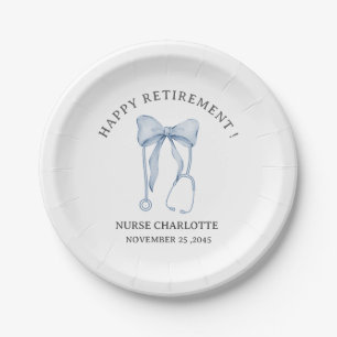 Elegant Nurse or Doctor  Retirement Party  Paper Plate