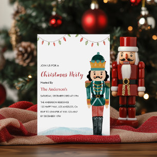Élégant Nutcracker Fête de Noël Invitation