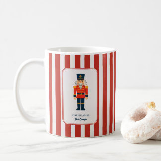 Elegant Nutcracker on The Red Stripes Coffee Mug