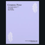Elegant Oak Leaf - Light Blue Letterhead<br><div class="desc">A business letterhead with an attractive and elegant oak leaf motif in the top right and bottom left hand corners of the page positioned half an inch from the edges. Company name, address along with telephone, Fax and Mobile numbers in the top left corner. Web and email address aligned in...</div>
