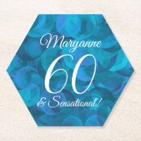 Elegant Ocean Blue 60 and Sensational Birthday