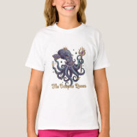 Elegant Octopus Queen | Regal Fantasy Sea Life Art