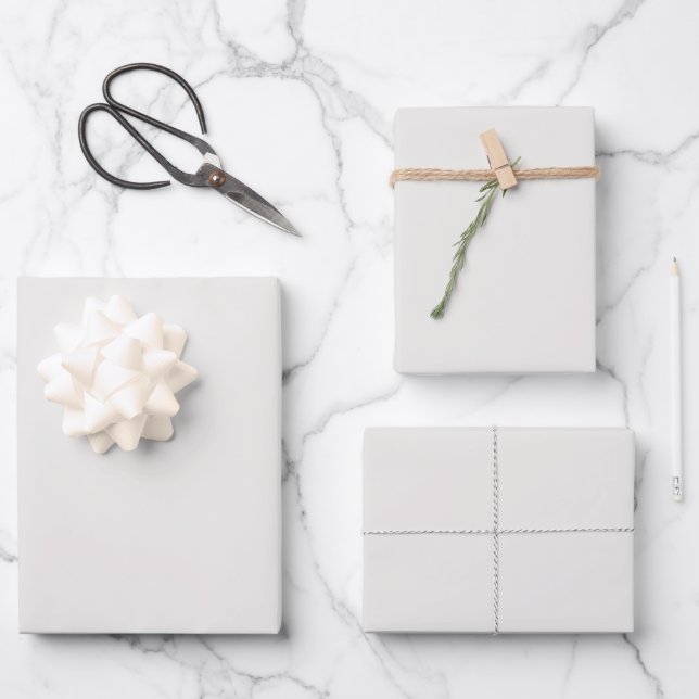 Elegant off-white Minimalist and chic  Wrapping Paper Sheet (Front)