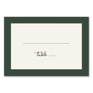 Elegant Off-White Minimalist Lines Table Number