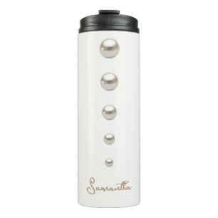 Elegant off white Pearls water bottle