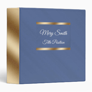 Elegant Office Blue Binder