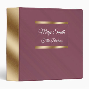 Elegant Office Purple Binder