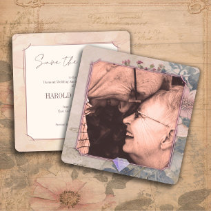 Elegant Old Fashioned Save the Date Card 