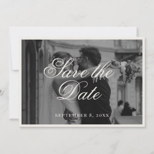 Elegant Old Money Photo Wedding Save The Date