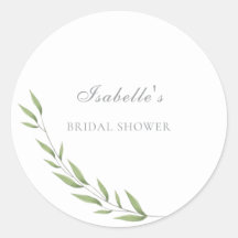 Elegant Olive Branch Bridal Shower