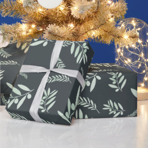Elegant Olive Branch Wrapping Paper