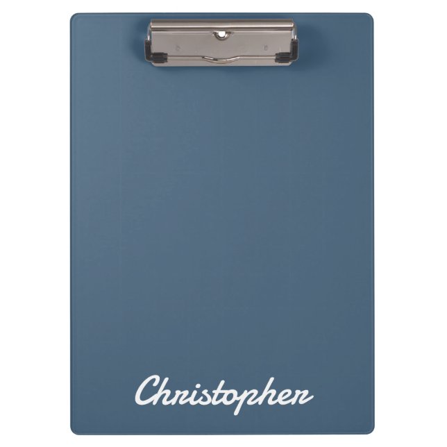 Elegant One Colour Minimalist Design Clipboard (Front)