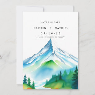 Elegant Online Mountain Save The Date