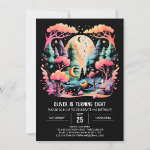 Elegant Online Woodland Birthday Invitation