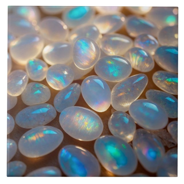 Elegant opal Ceramic Tile (Front)