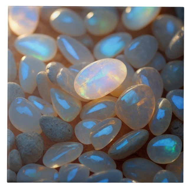  Elegant opal Ceramic Tile (Front)