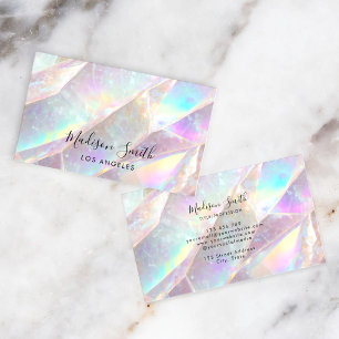 Elegant Opal Gemstone Business Card