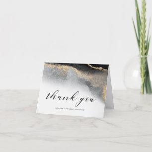 Elegant Opulence Thank You with Your Name(s) Card