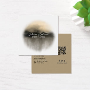 Elégant or aquarelle Abstraite Profie Card