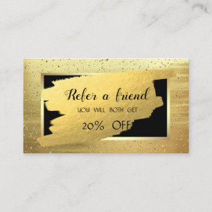 Elégant Or, Confetti, Brosse Stroke Carte de référ