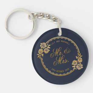 Elégant or Mariage personnalisé   PORTE - CLÉ