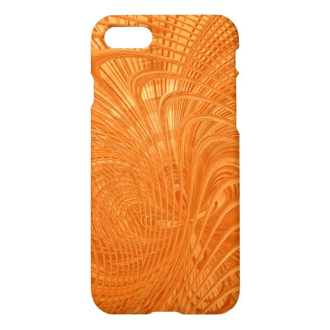 Elegant orange abstract Art Case (Back)