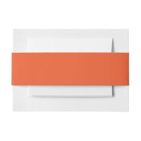 Elegant Orange Belly Bands | Luxury Invites