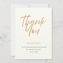 Elegant orange & cream minimal typescript Grad