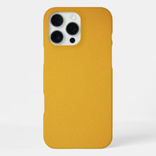 Elegant Orange leather iPhone 16 Pro Max Case