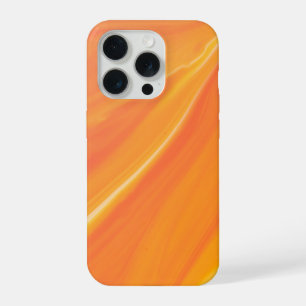 Elegant Orange Marble iPhone 15 Pro Case