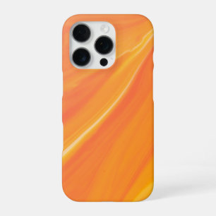 Elegant Orange Marble iPhone 16 Pro Case