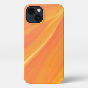 Elegant Orange Marble iPhone 13 Case