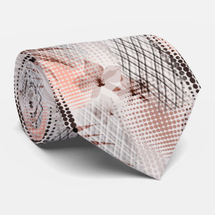 Elegant orchid pattern . tie