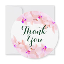 Elegant Orchid Thank you Cards