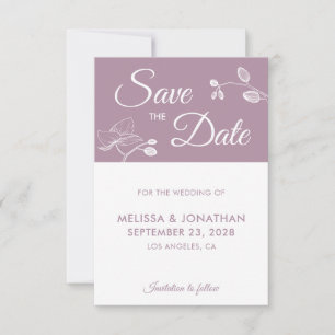 Elegant orchids modern floral simple Save The Date