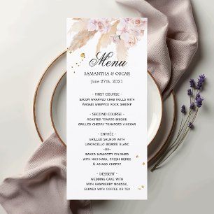 Elegant Orchids & Pampas Beauty Frame Menu