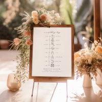 Elegant Order Of Events Wedding Timeline Icons