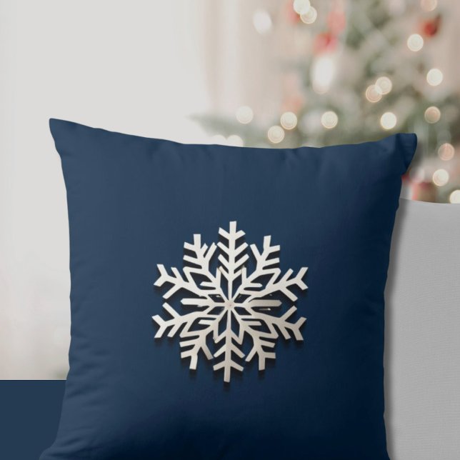 Élégant oreiller à jet de flocon de neige (Créateur téléchargé)