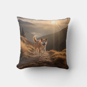 Élégant oreiller à lancer Shiba Inu