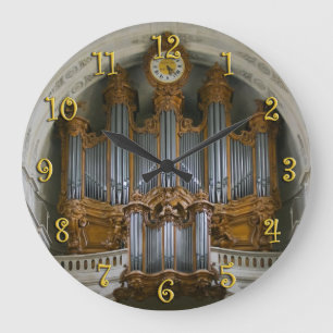 Elegant organ clock