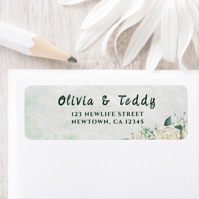 Elegant Organic Modern Wedding Invitation (En situation)