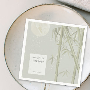 Elegant Oriental Bamboo Birthday Party Napkin