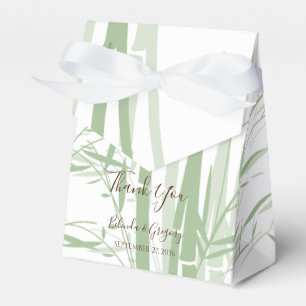 Elegant Oriental Bamboo Wedding Favor Box